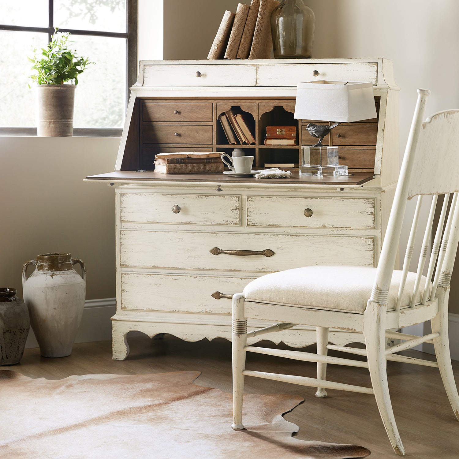 Hooker Furniture Americana Upholstered Seat Side Chair Set of 2