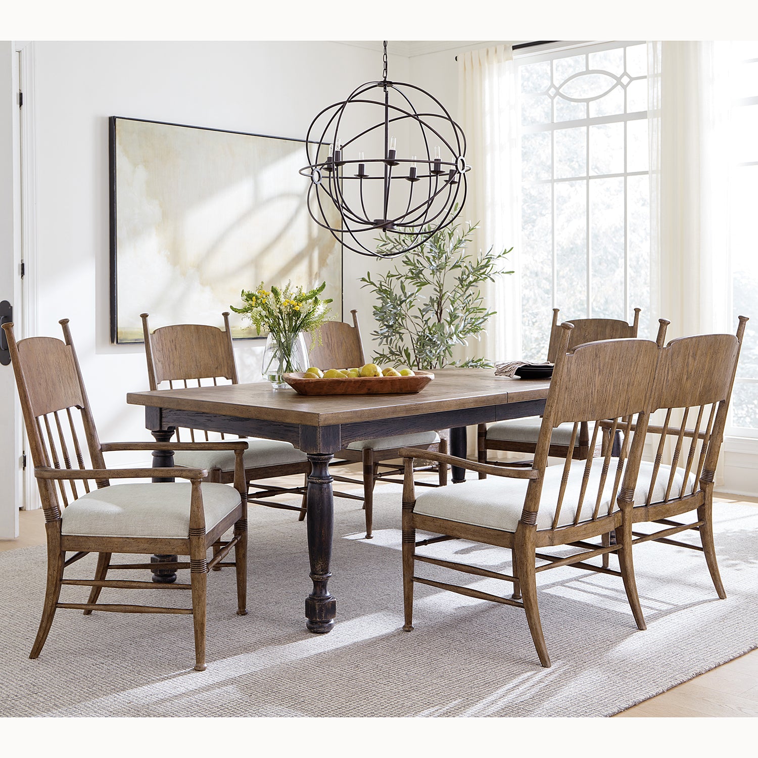 Hooker Furniture Americana Upholstered Seat Side Chair Set of 2