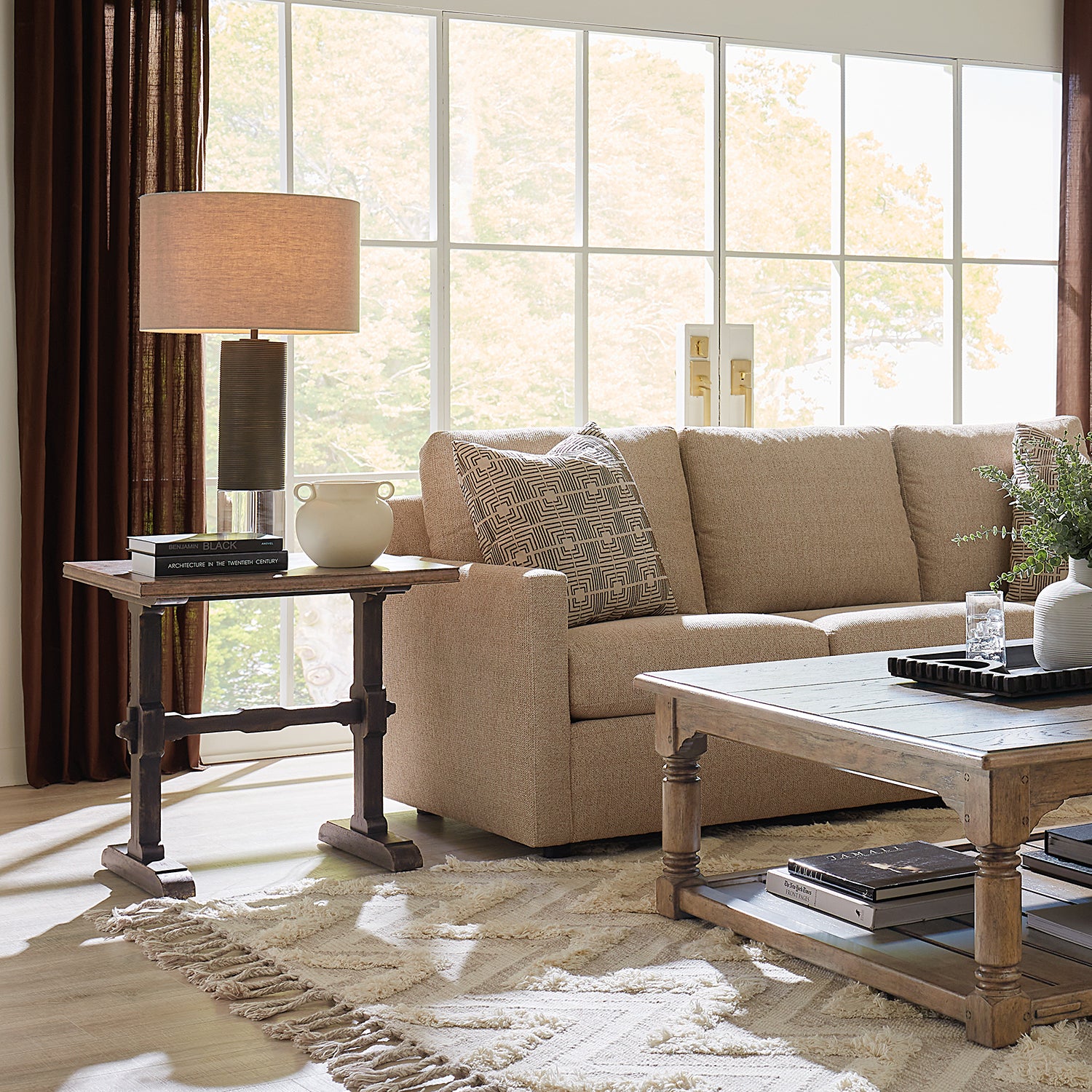 Hooker Furniture Americana Trestle End Table