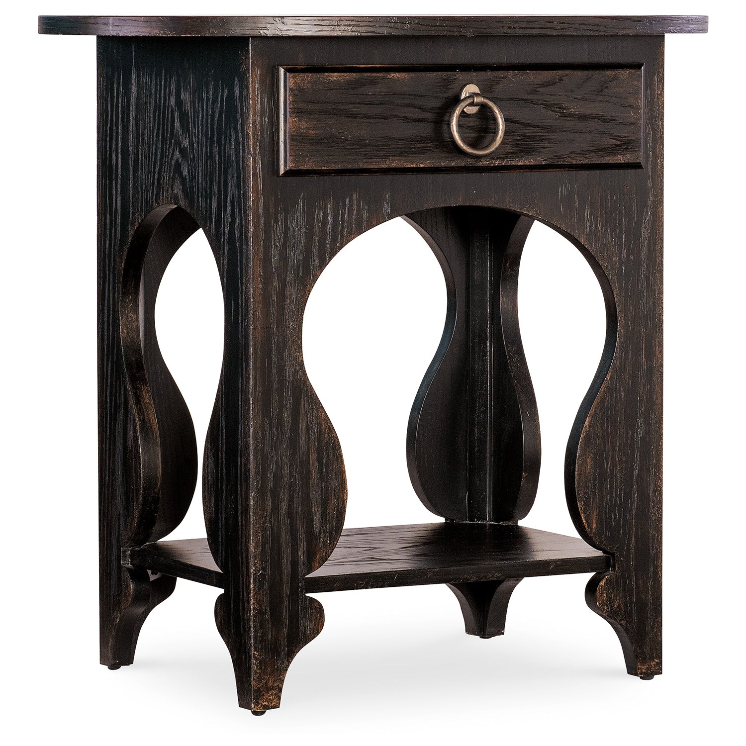 Hooker Furniture Americana One-Drawer Oval Nightstand
