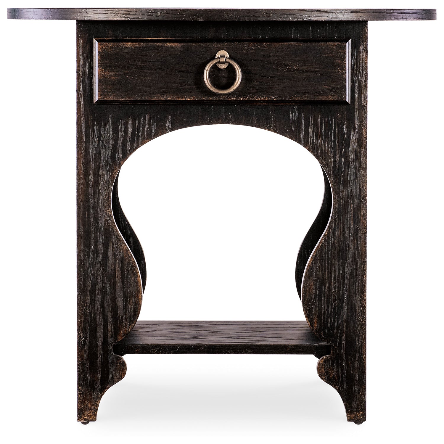 Hooker Furniture Americana One-Drawer Oval Nightstand