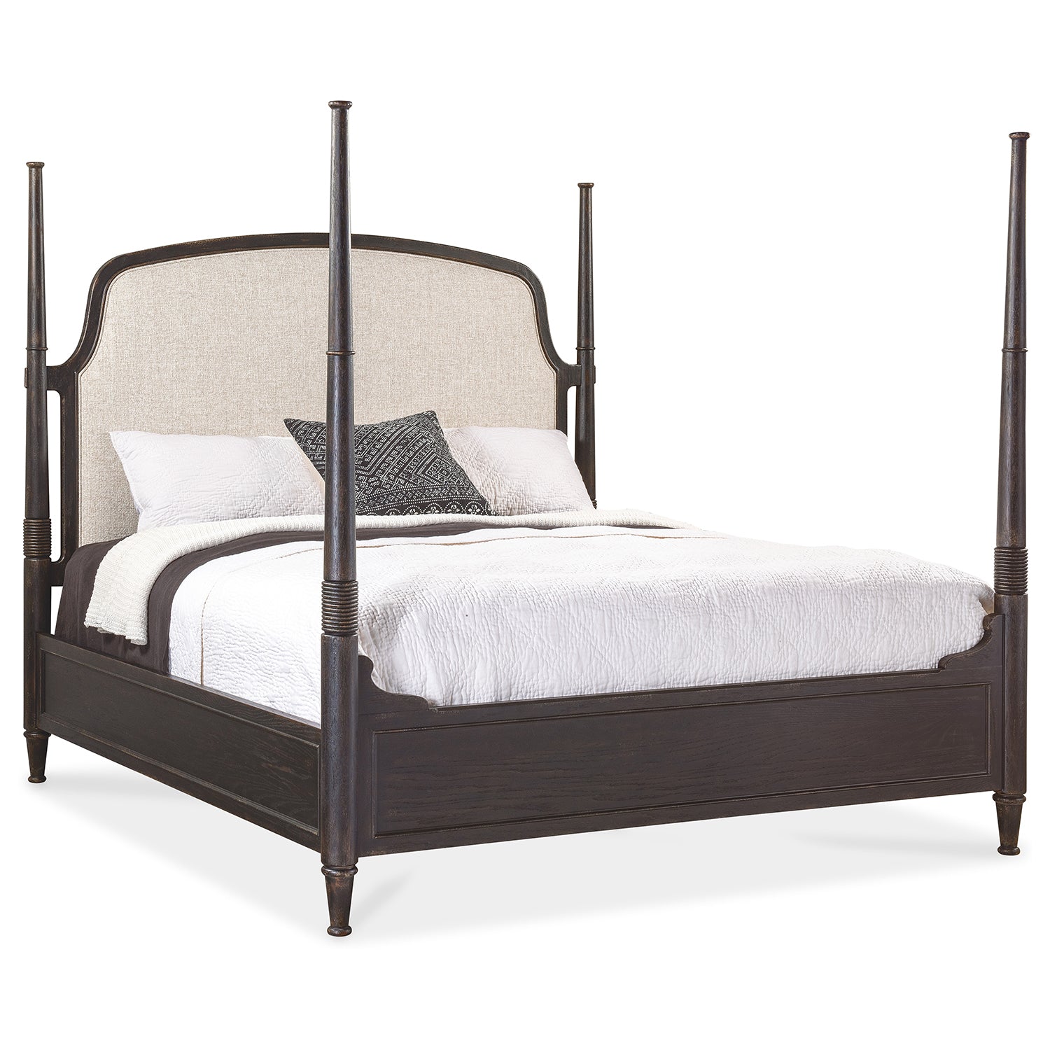 Hooker Furniture Americana Upholstered Poster Bed