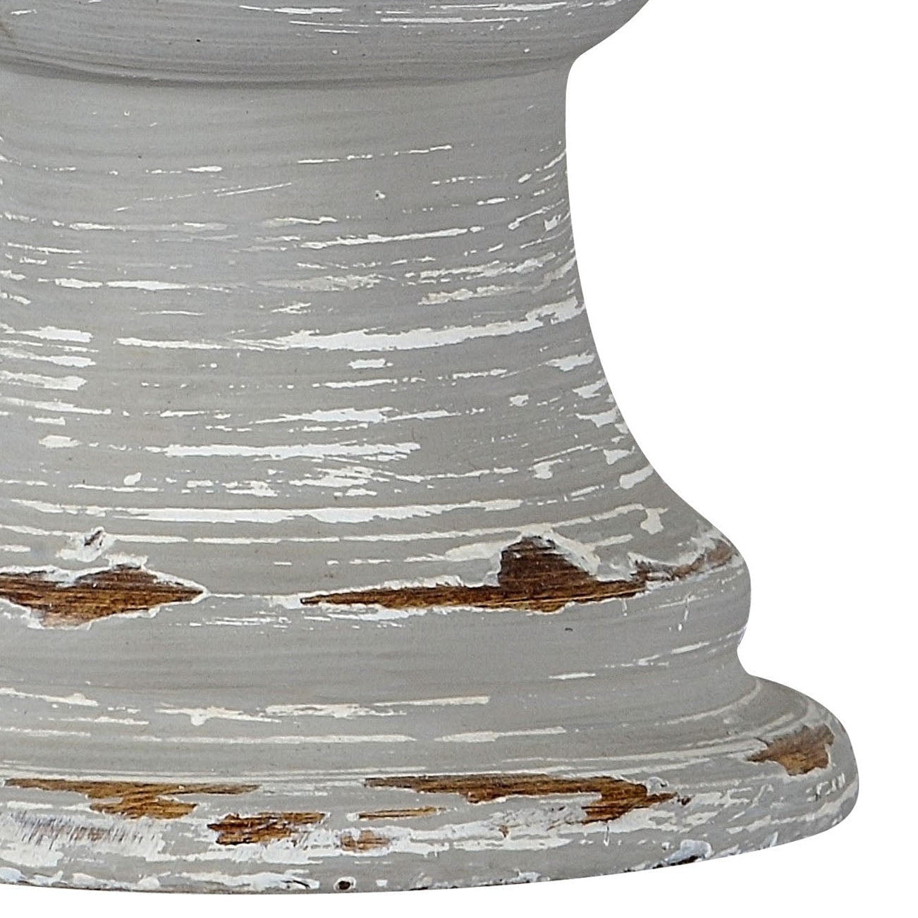 Forty West Bonnie Table Lamp Set of 2, Gray Resin, shown to scale