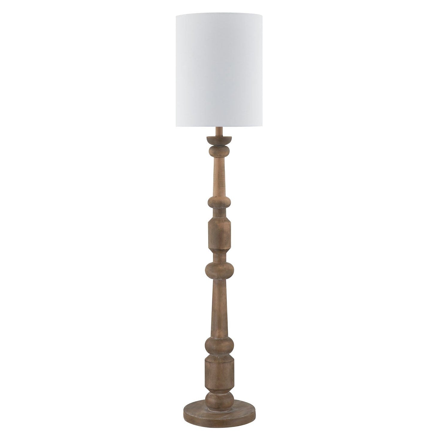 Forty West Christian Floor Lamp in brown resin, front view
