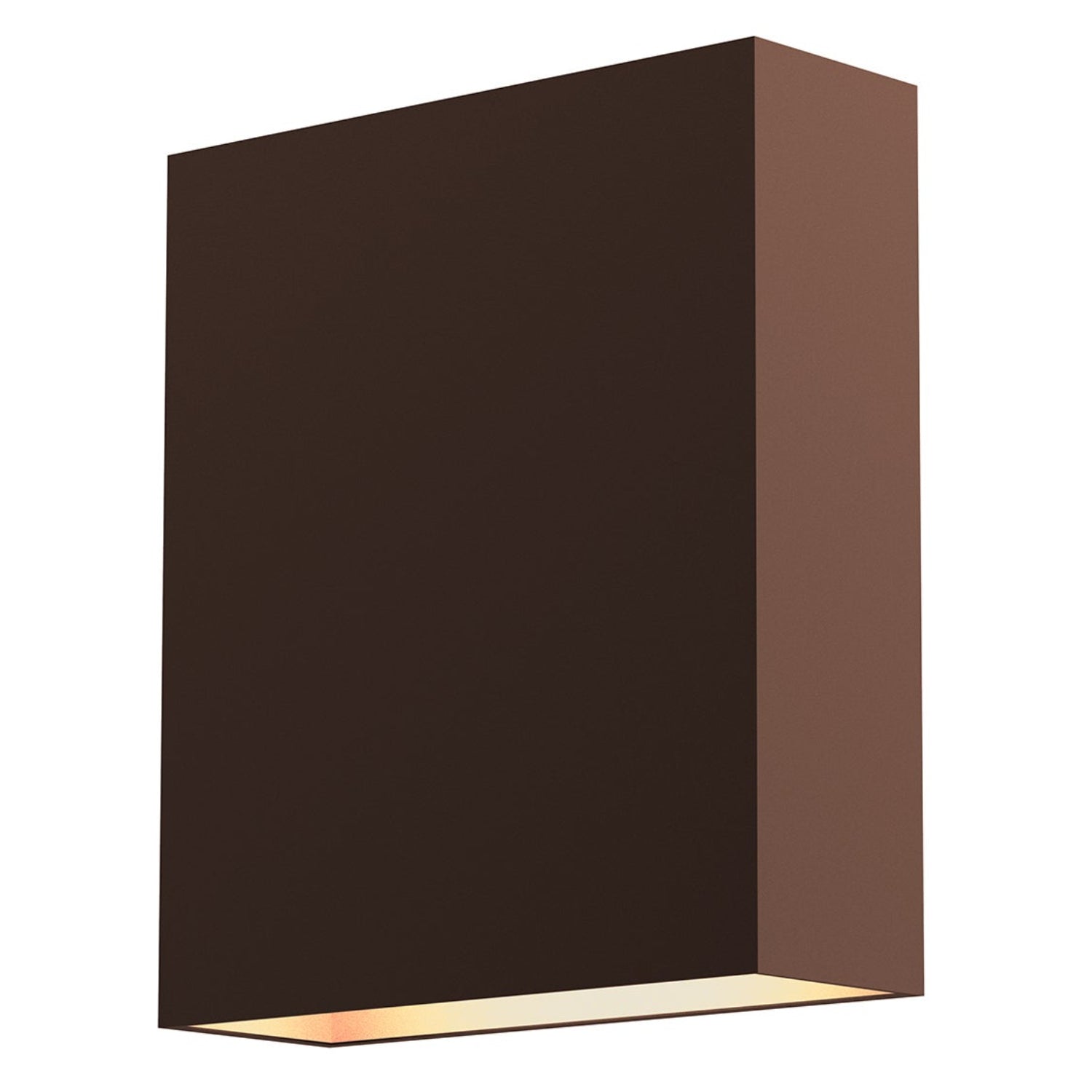 Sonneman Flat Box Textured Bronze 7105.72-WL Wall Sconce