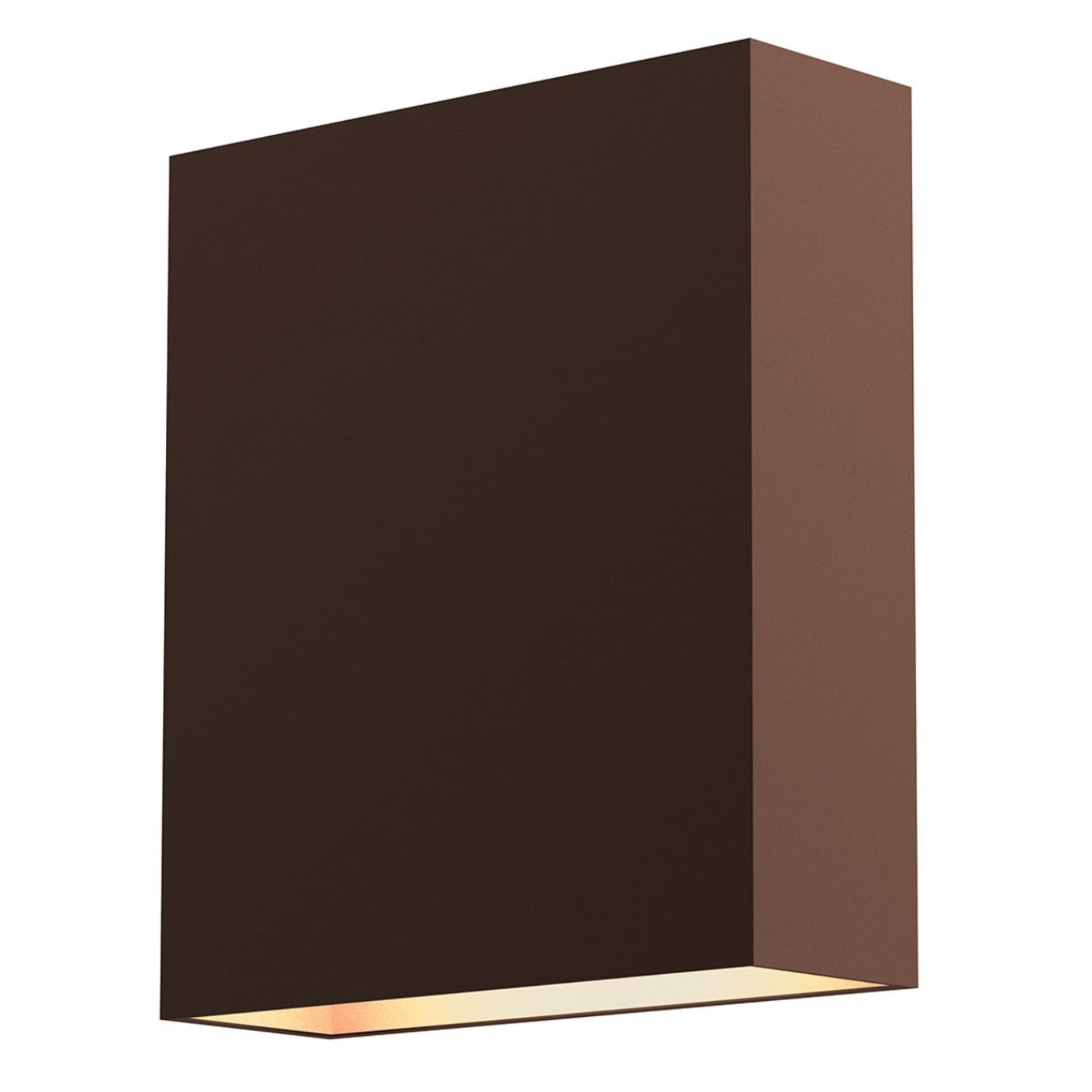 Sonneman Flat Box Textured Bronze 7107.72-WL Wall Sconce