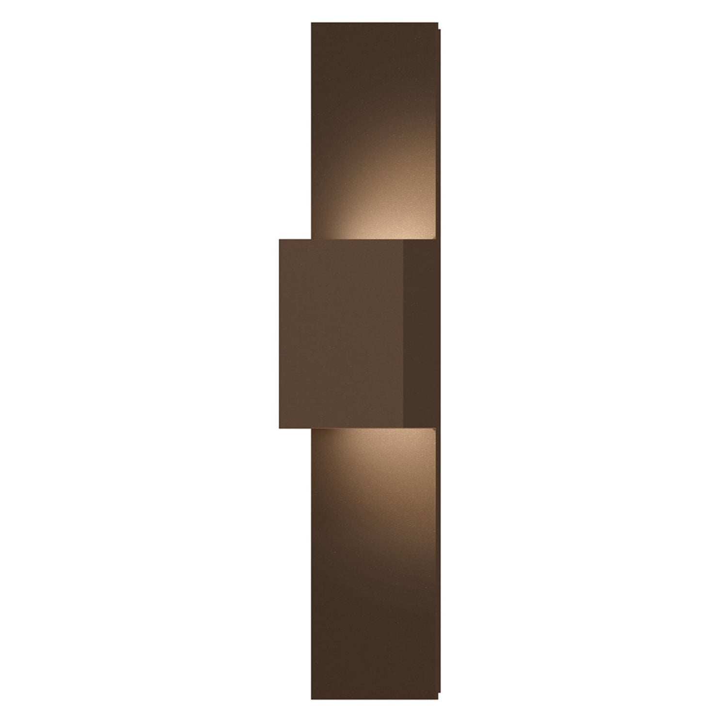 Sonneman Flat Box Textured Bronze 7108.72-WL Wall Sconce