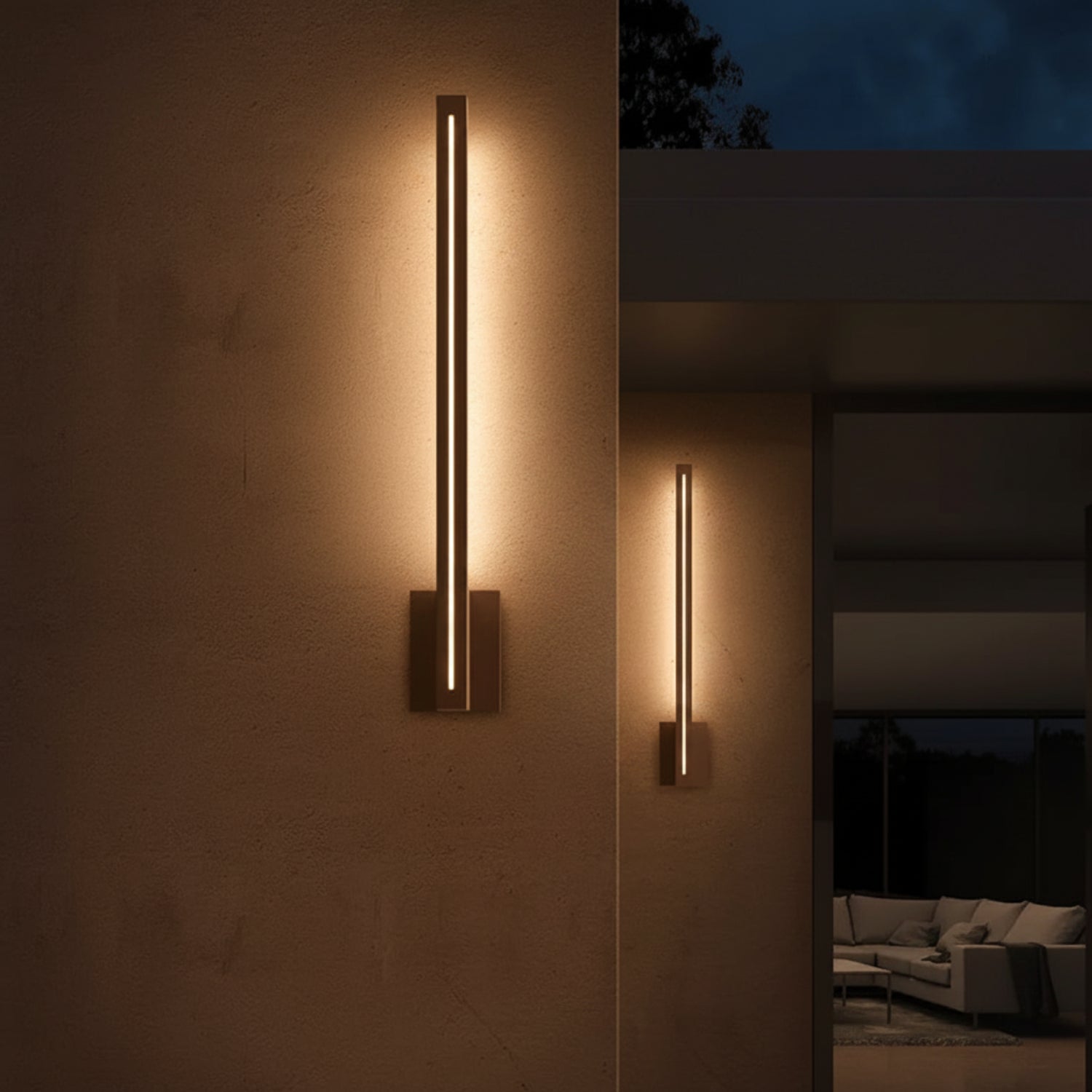 Sonneman Stripe Textured Bronze 7115.72-WL Wall Sconce