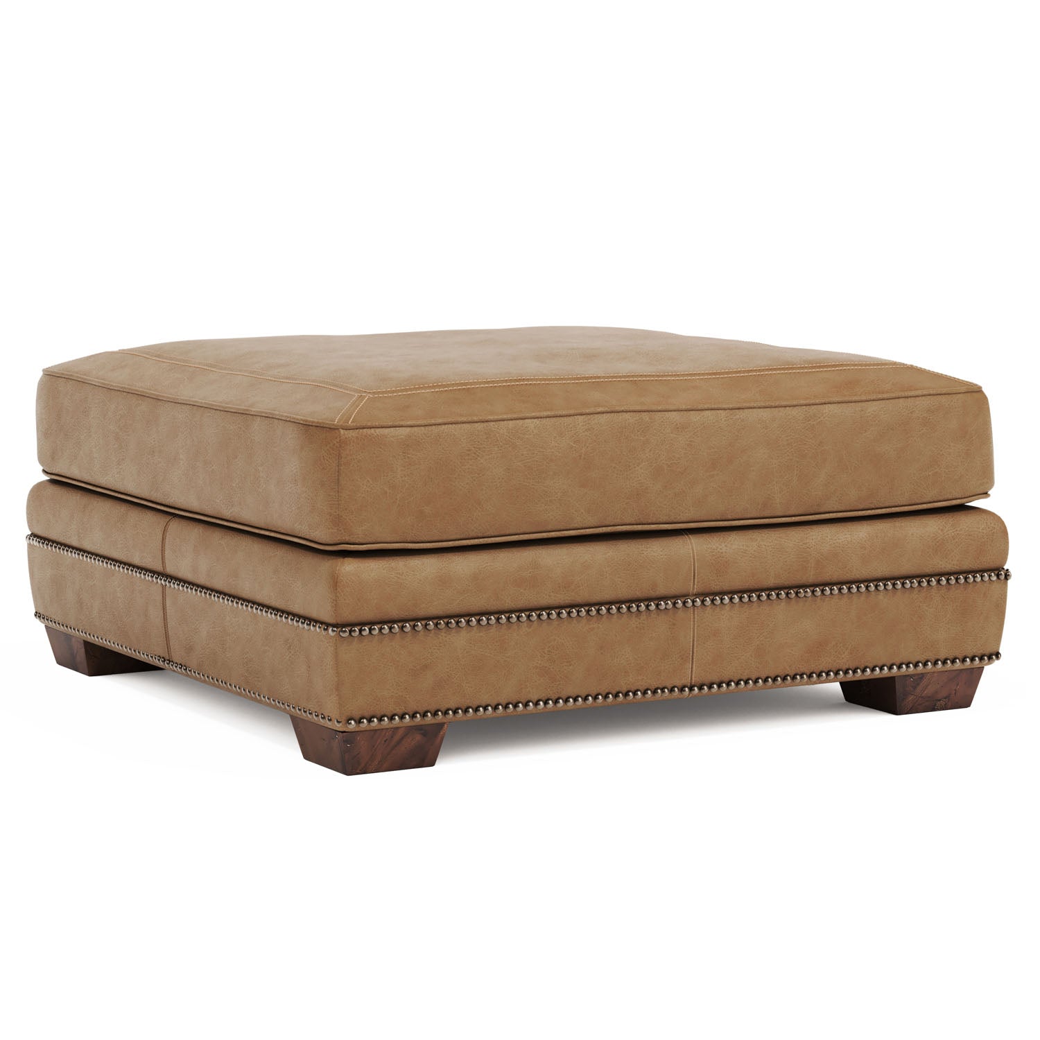 Bernhardt Living Grandview Leather Ottoman