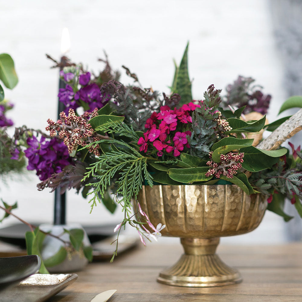 Lita Compote detail view, champagne or gold glass compote