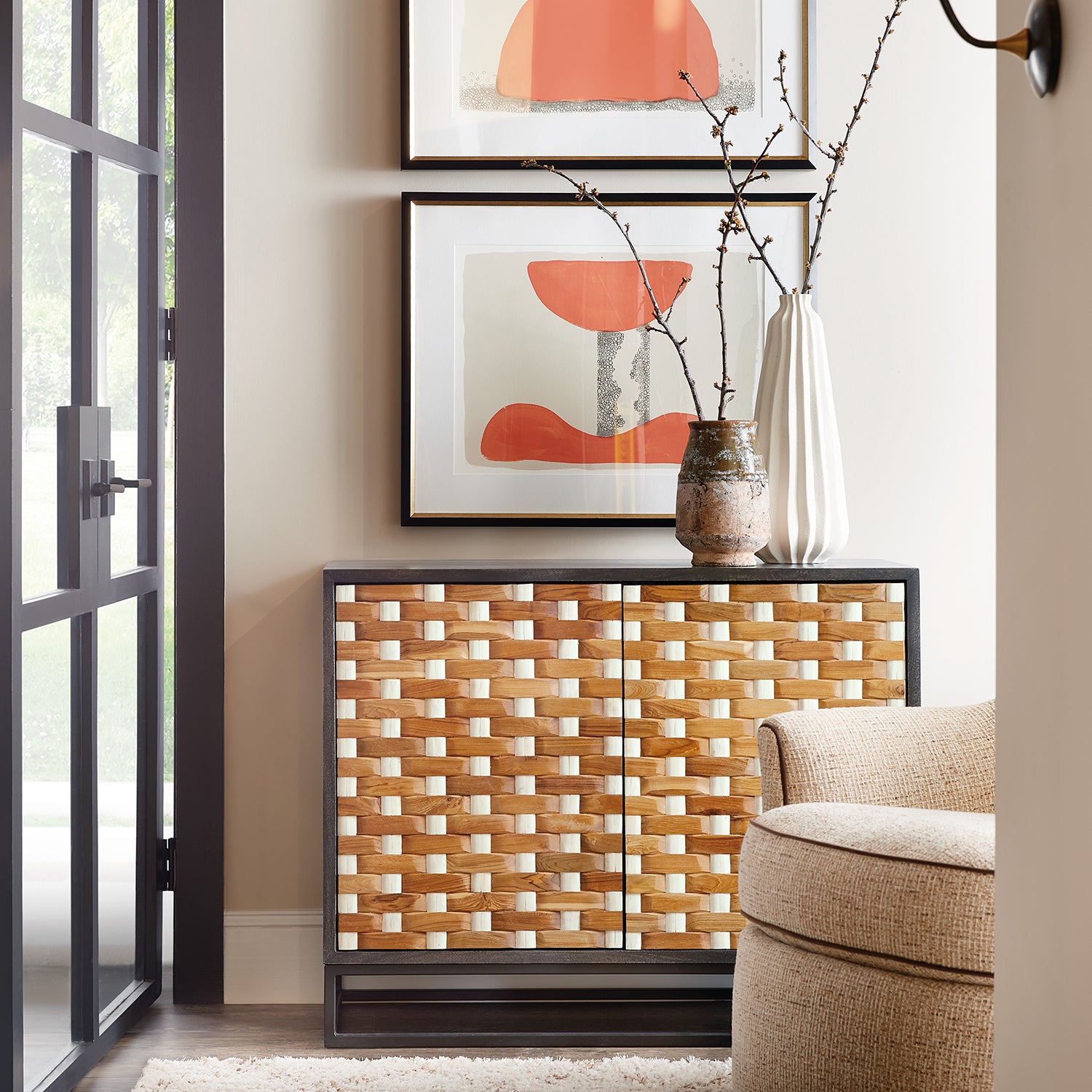 Hooker Furniture Commerce and Market Weaver 2-Door Accent Chest