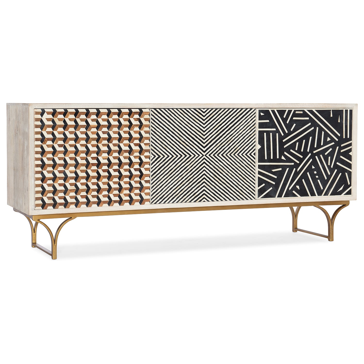 Hooker Furniture Commerce & Market Jaiden Three Door Credenza