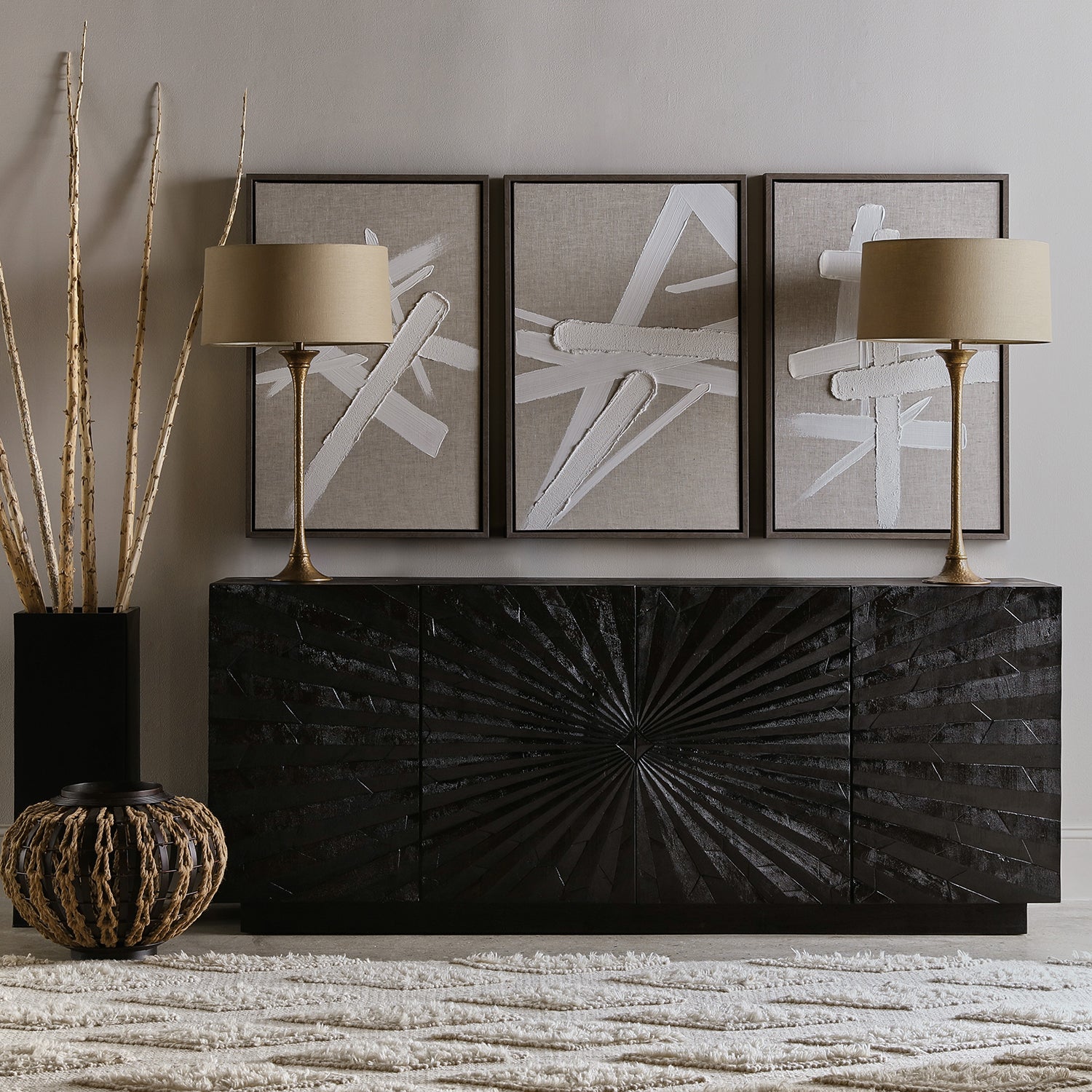 Hooker Furniture Commerce & Market Open Space Entertainment Console