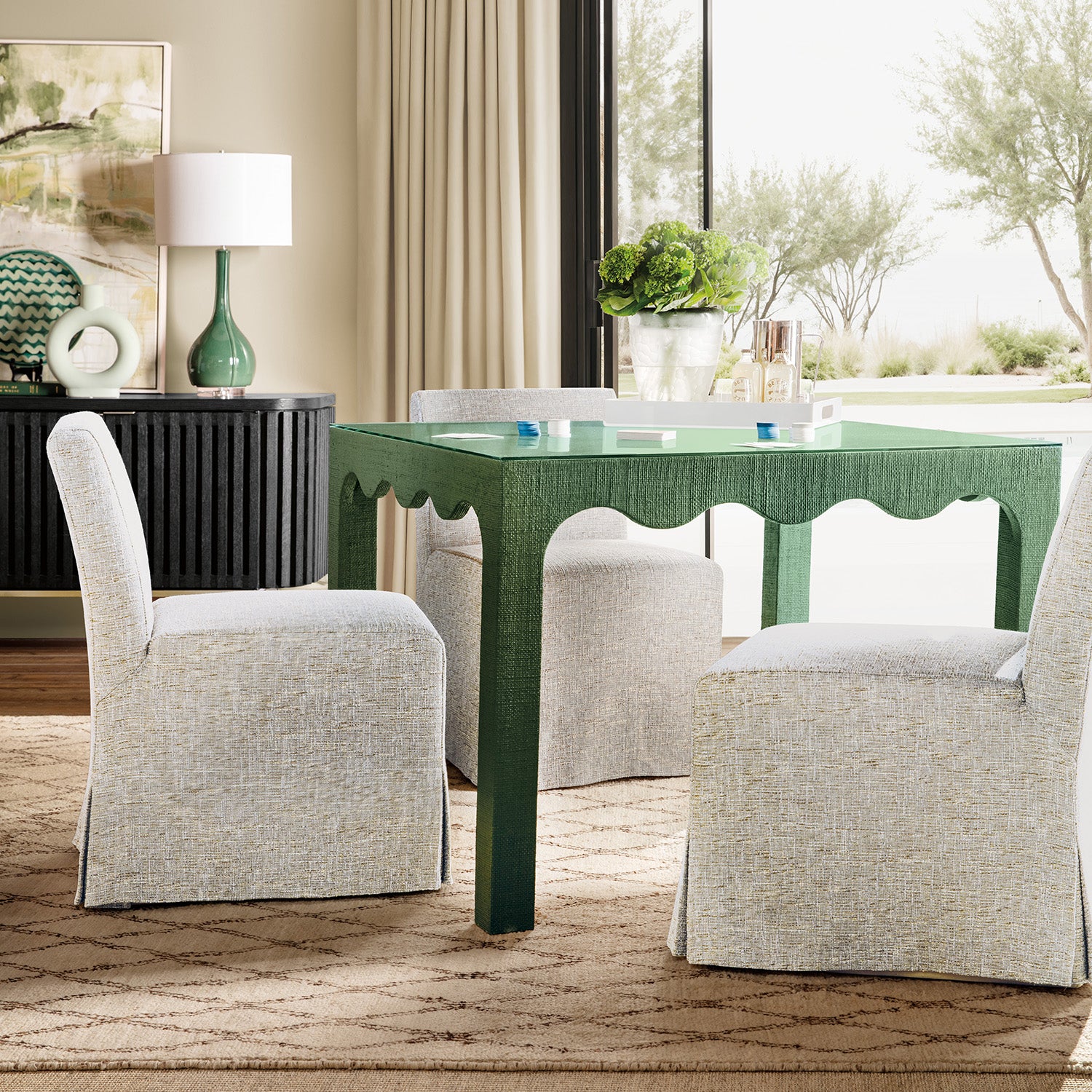 Hooker Furniture Commerce and Market Naomi Green Game Table