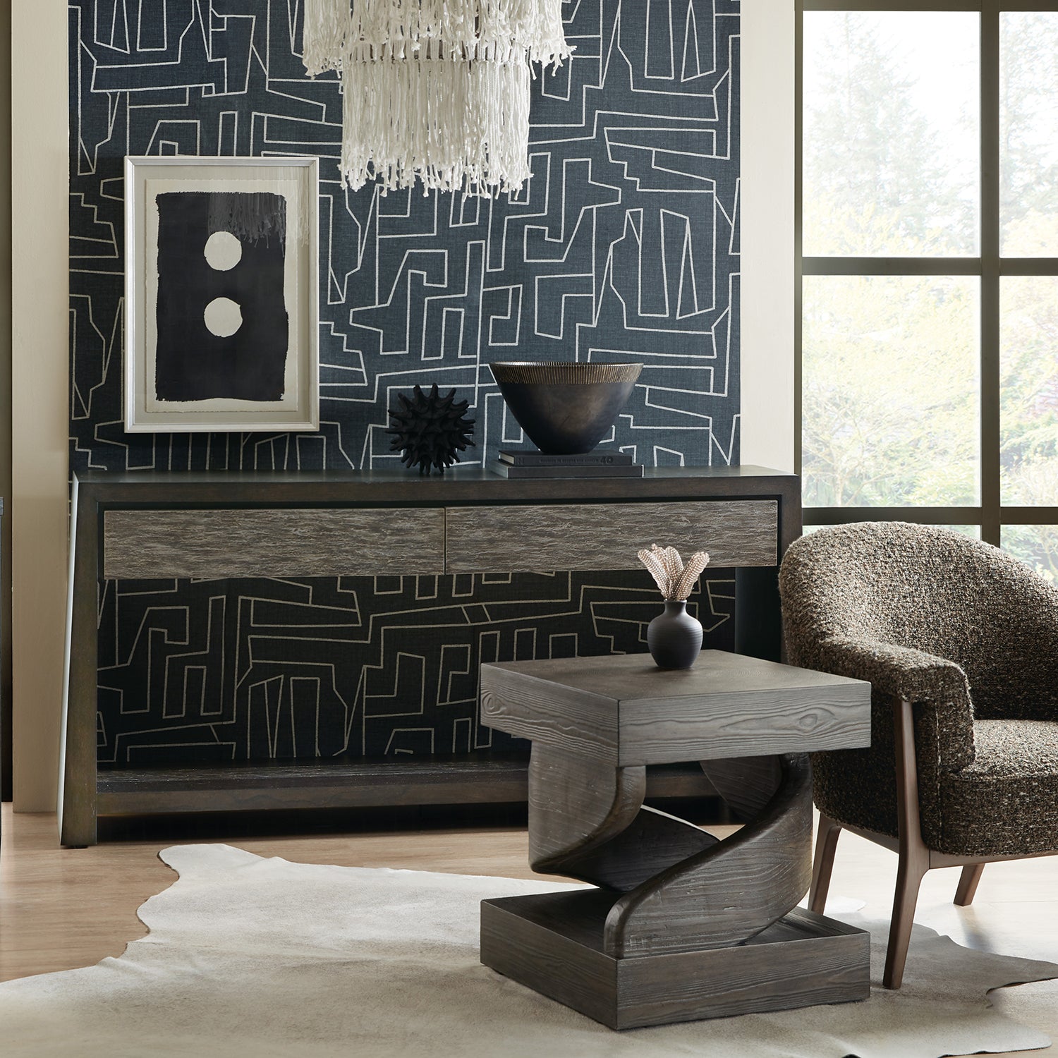 Hooker Furniture Commerce & Market Twister End Table