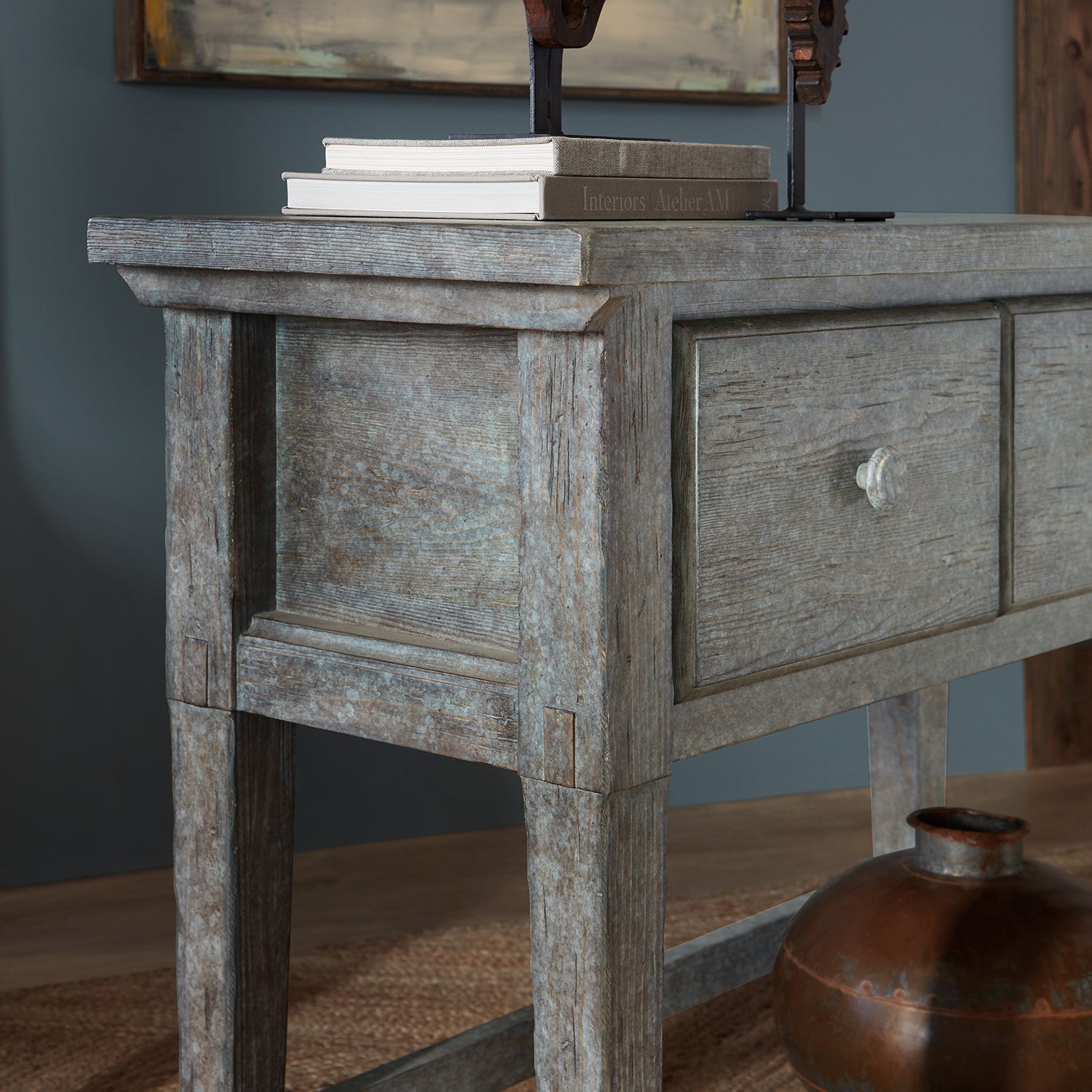 Hooker Furniture Commerce & Market Stonewashed Console