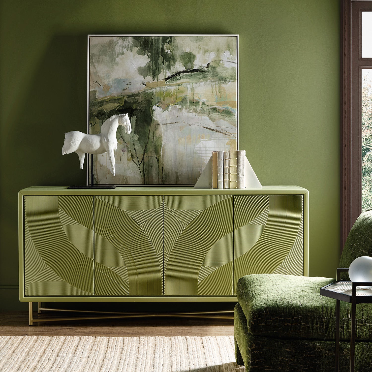 Hooker Furniture Commerce and Market Into the Woods Credenza