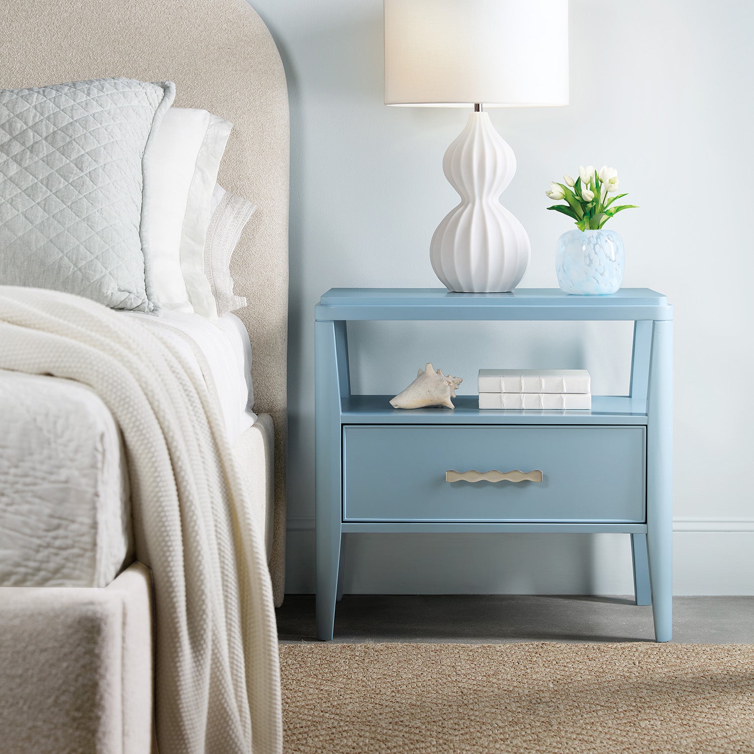 Hooker Furniture Commerce and Market Sola One-Drawer Nightstand Set of 2