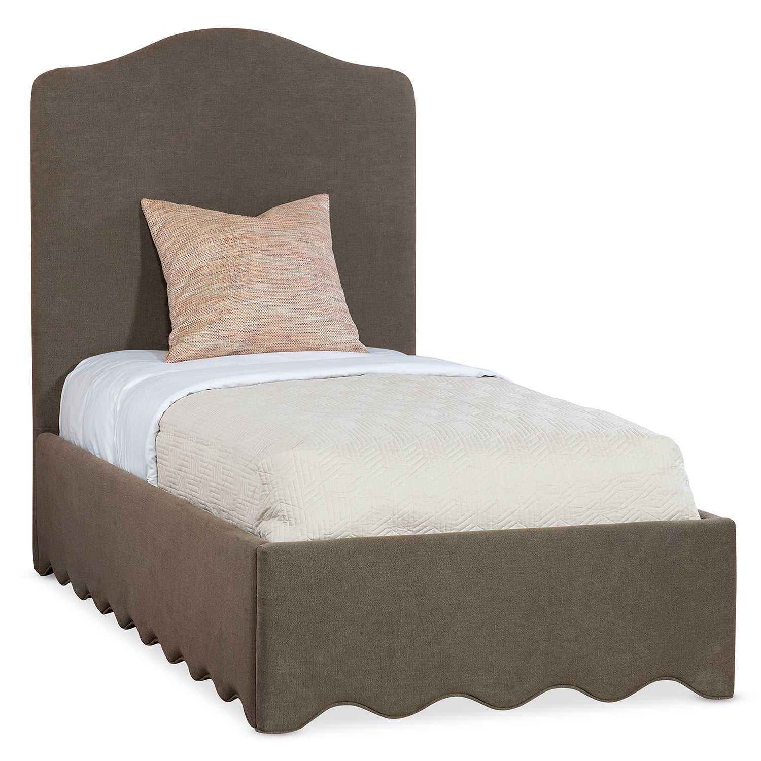 Hooker Furniture Commerce and Market Liv Broadway Coffee Twin Upholstered Bed
