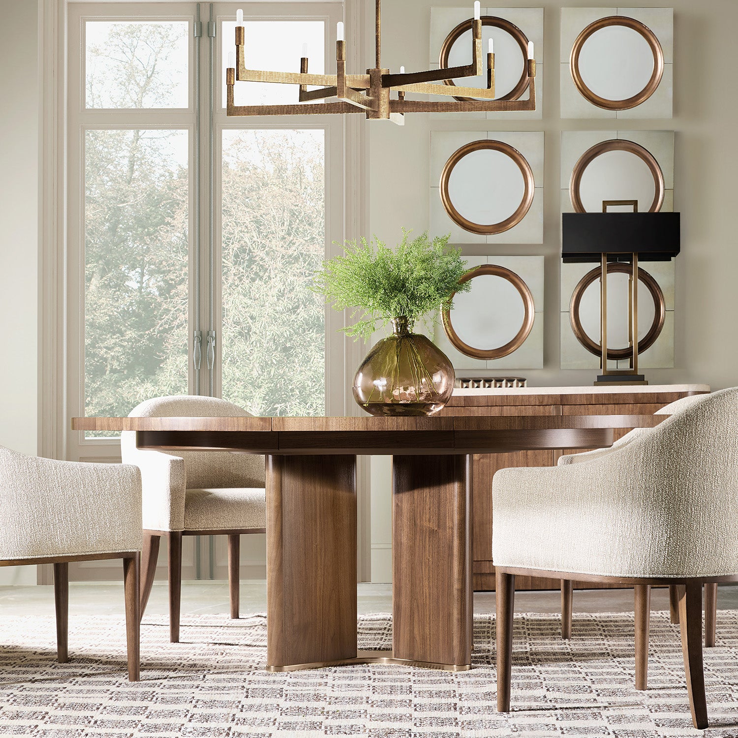 Hooker Furniture Eleana Upholstered Arm Chair Set of 2