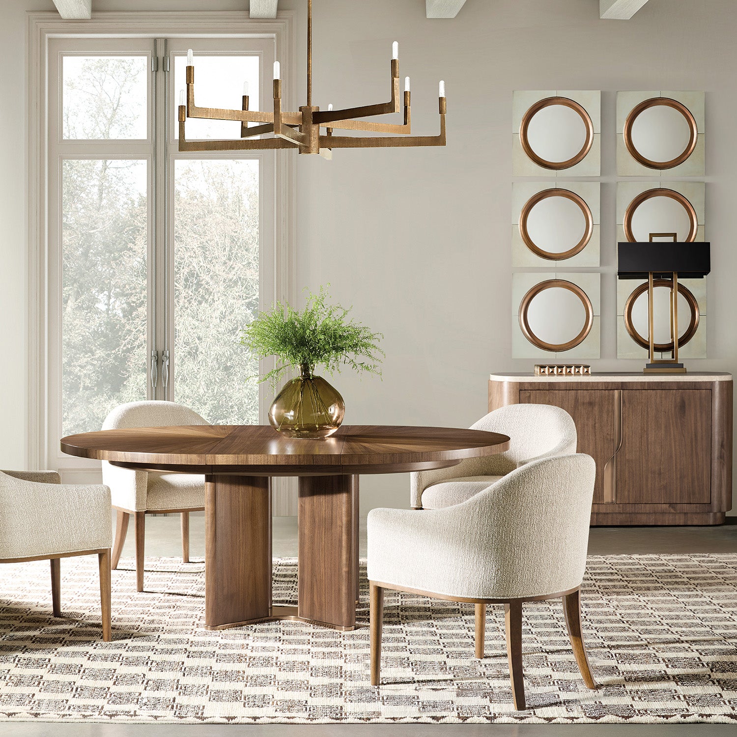 Hooker Furniture Eleana Upholstered Arm Chair Set of 2