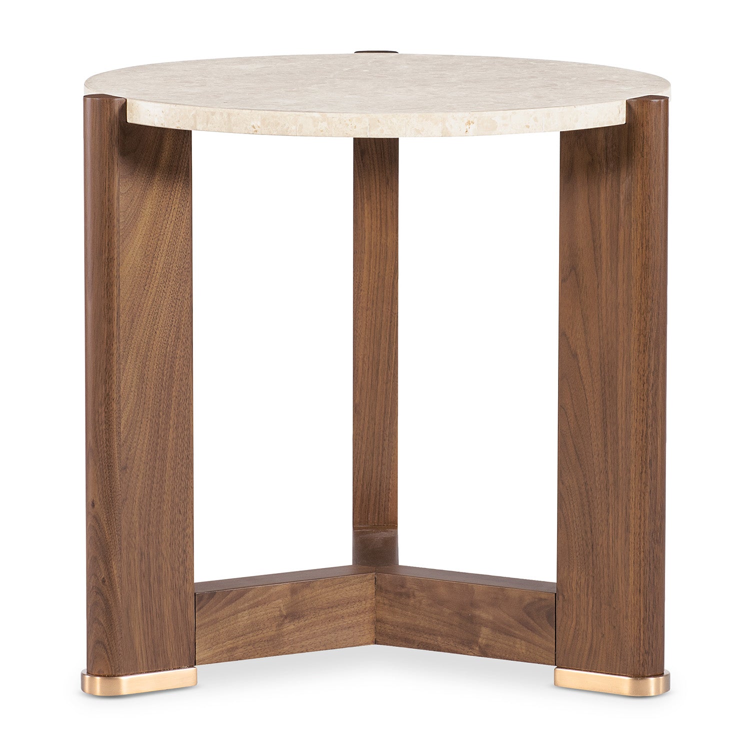 Hooker Furniture Eleana Walnut Round End Table Set of 2