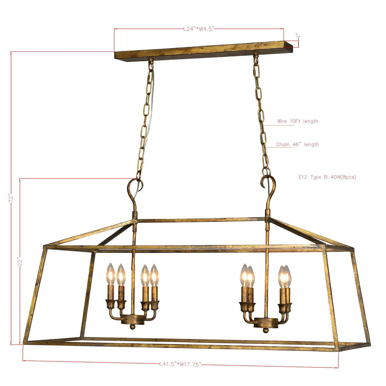 Forty West Addie Bar Light