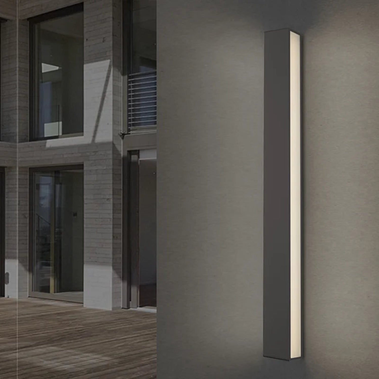 Sonneman Sideways Textured Gray 7256.74-WL Wall Sconce