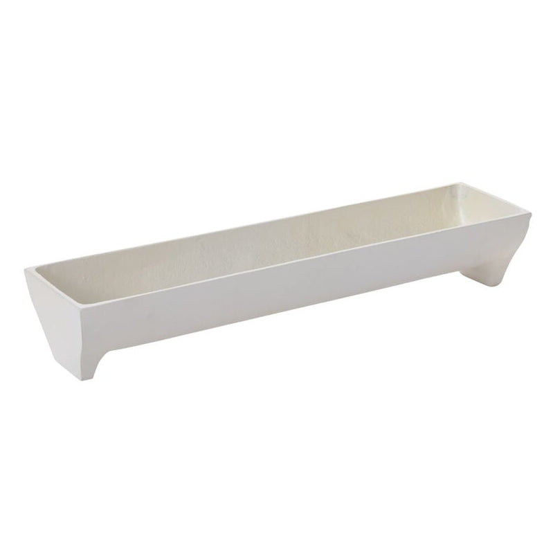 White Edison Tray displayed in an interior setting