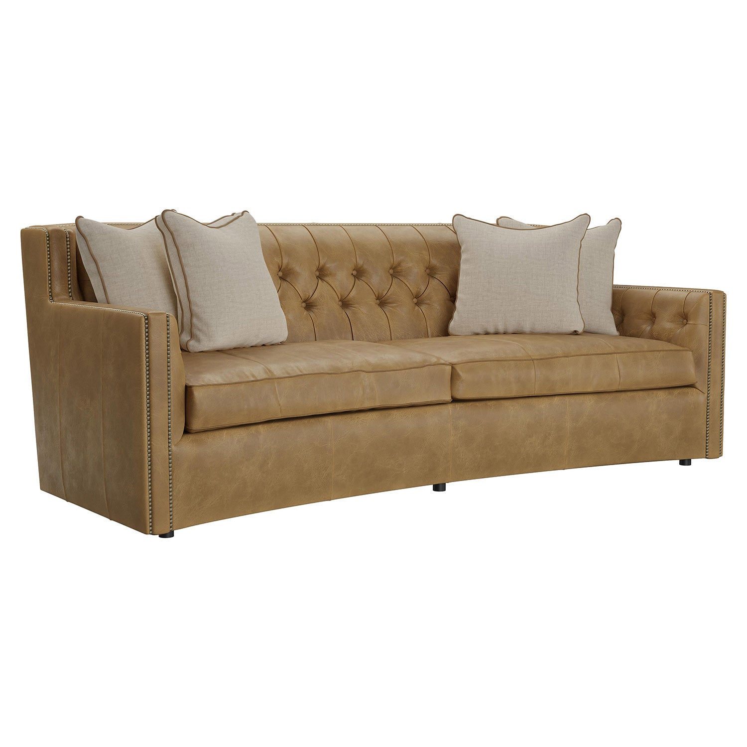 Bernhardt Living Candace Leather Sofa