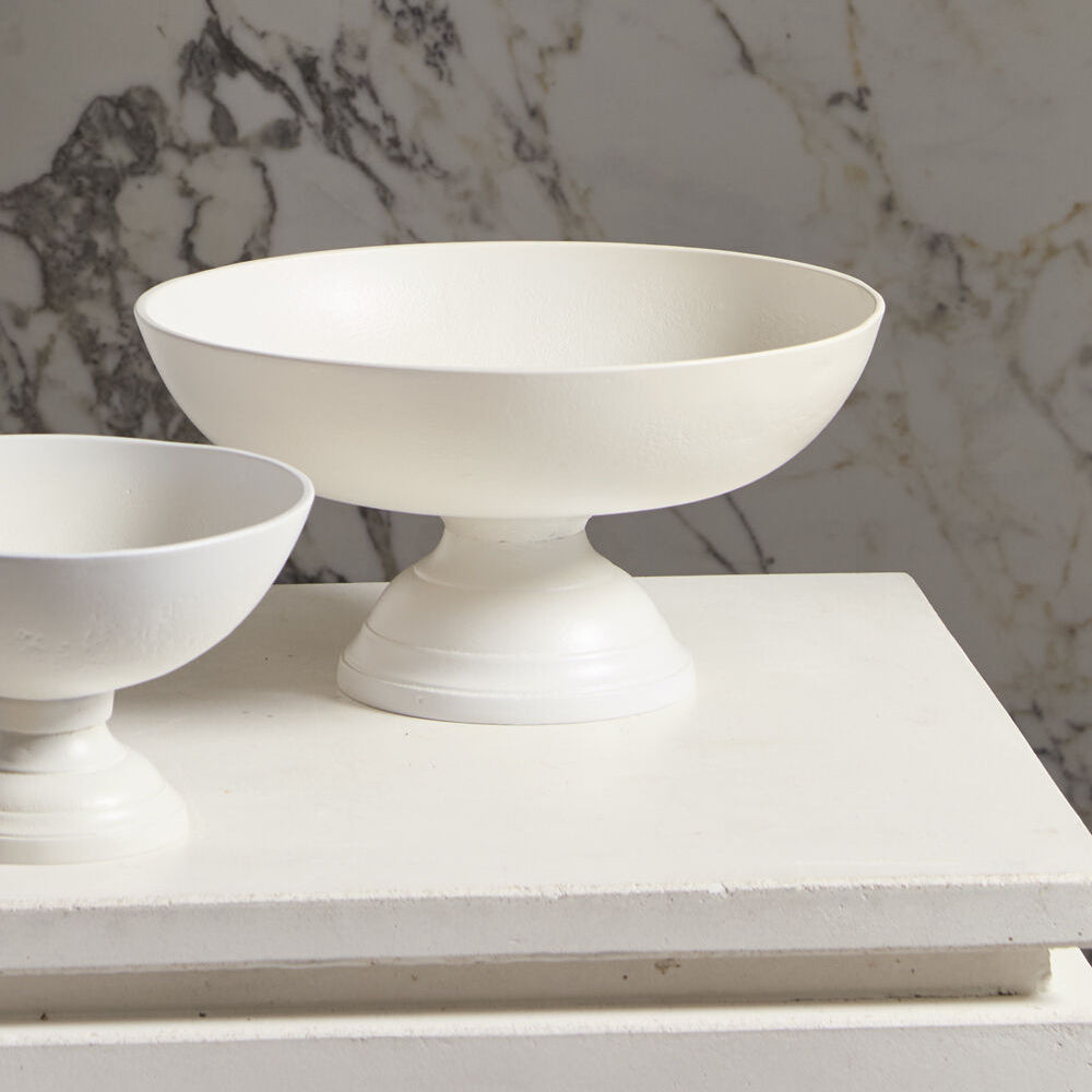 White Oscar Bowl displayed as home styling inspiration