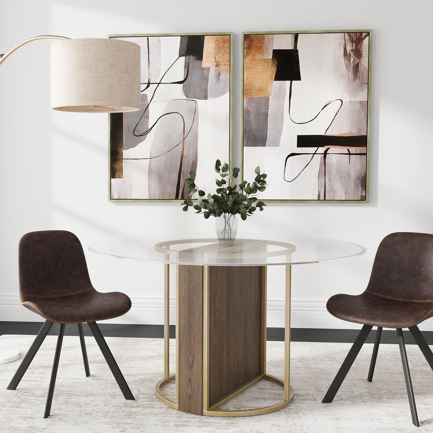 Bassett Mirror Standards Framed Canvas Set of 2