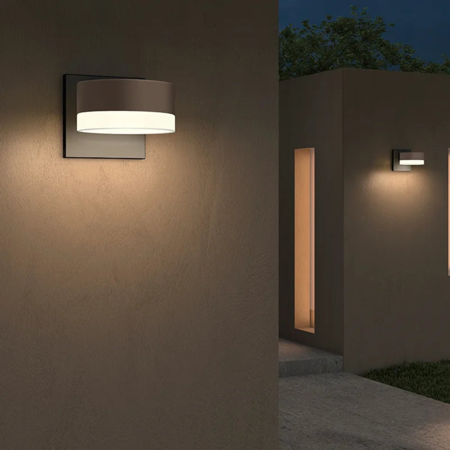 Sonneman Reals Textured Gray 7300.PC.FW.74-WL Wall Sconce