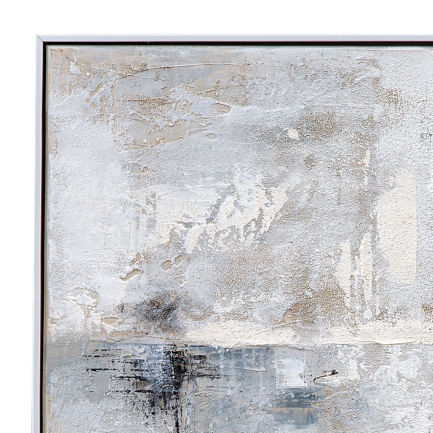 Bassett Mirror Gray Day Framed Canvas Art