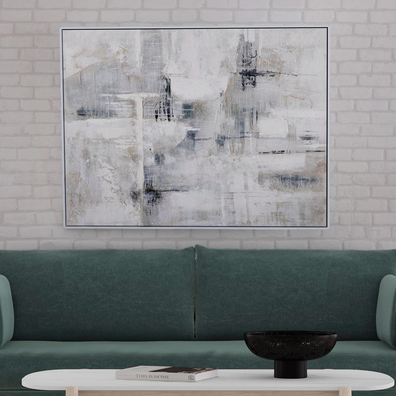 Bassett Mirror Gray Day Framed Canvas Art