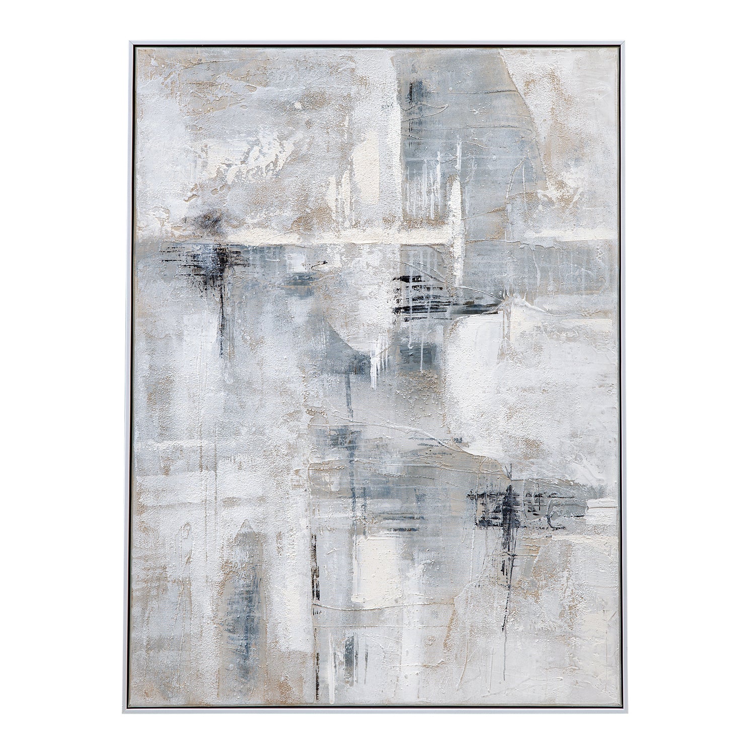 Bassett Mirror Gray Day Framed Canvas Art