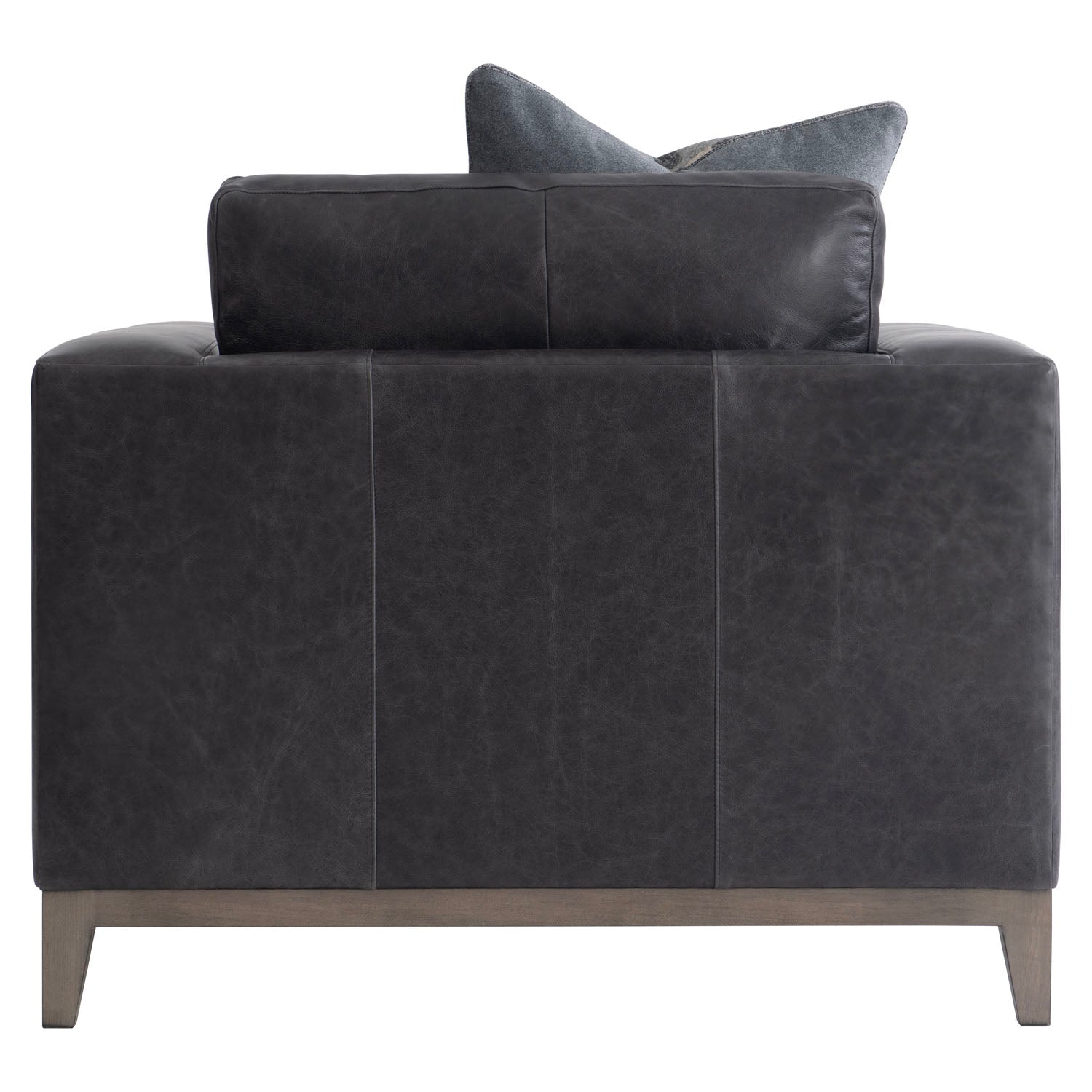 Noel Leather Chair in Grey, close-up of the finish
