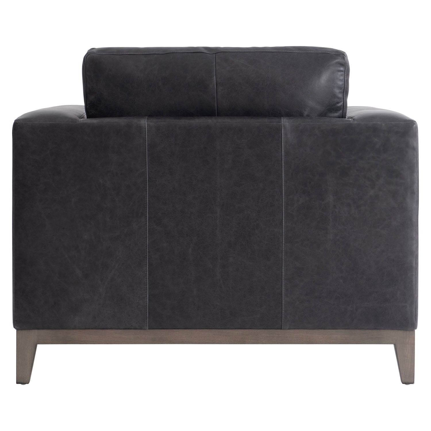 Noel Leather Chair in Grey, detail of the base