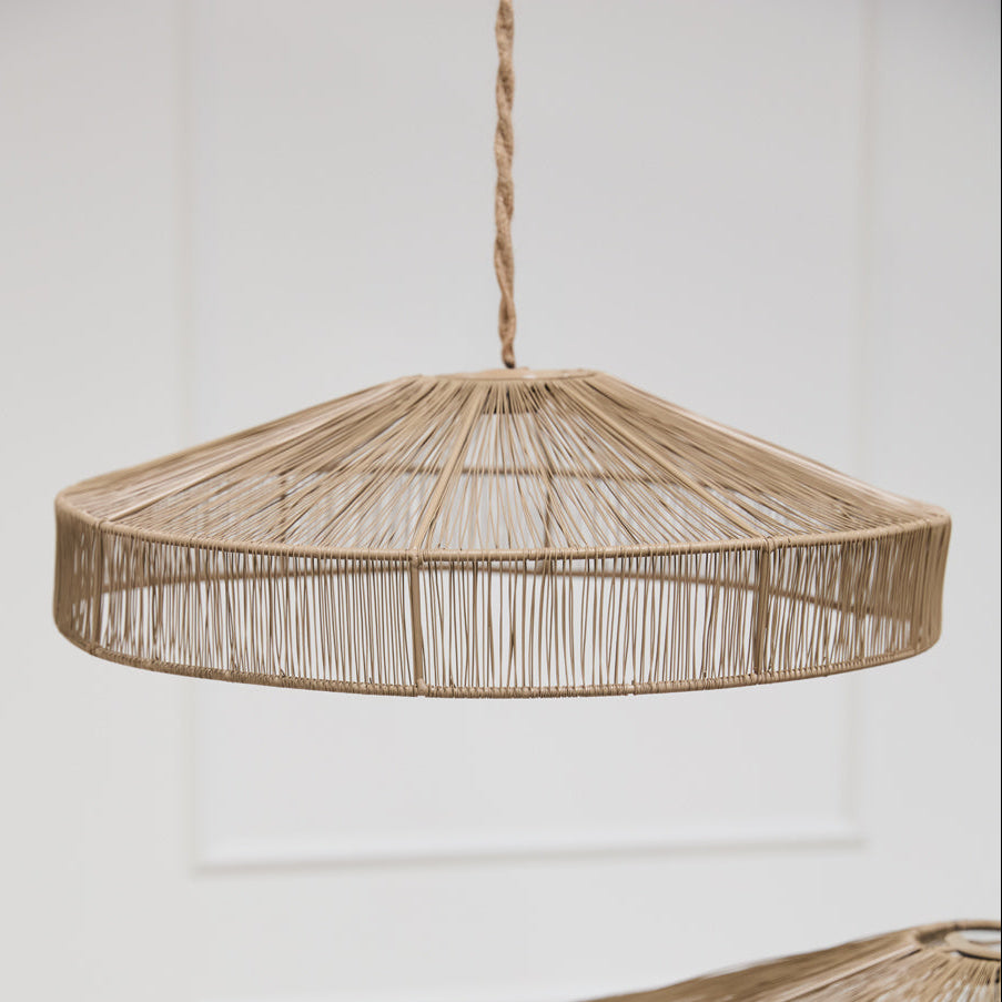 Illume Decorative Pendant Shade, tan metal wire pendant shade