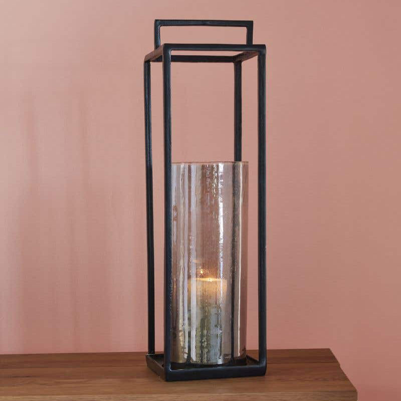 Smoky Glass Lantern