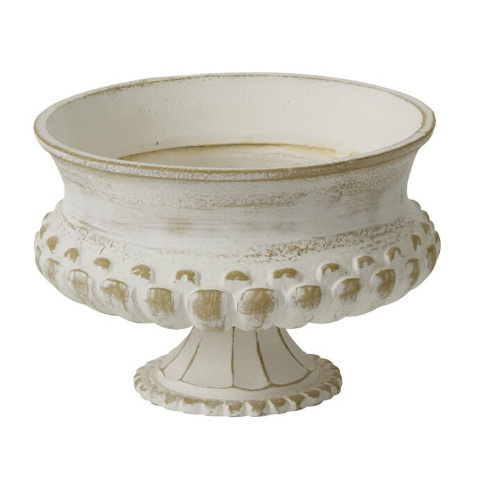 Manor Compote detail of its off white finish