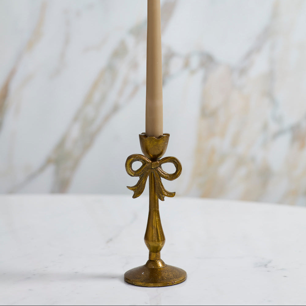 Bowtied Candleholder Set of 2