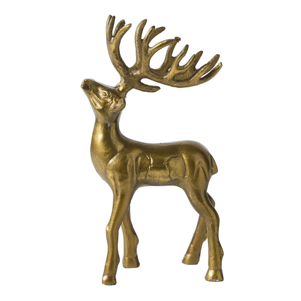 Winter Sleigh Deer Figurine