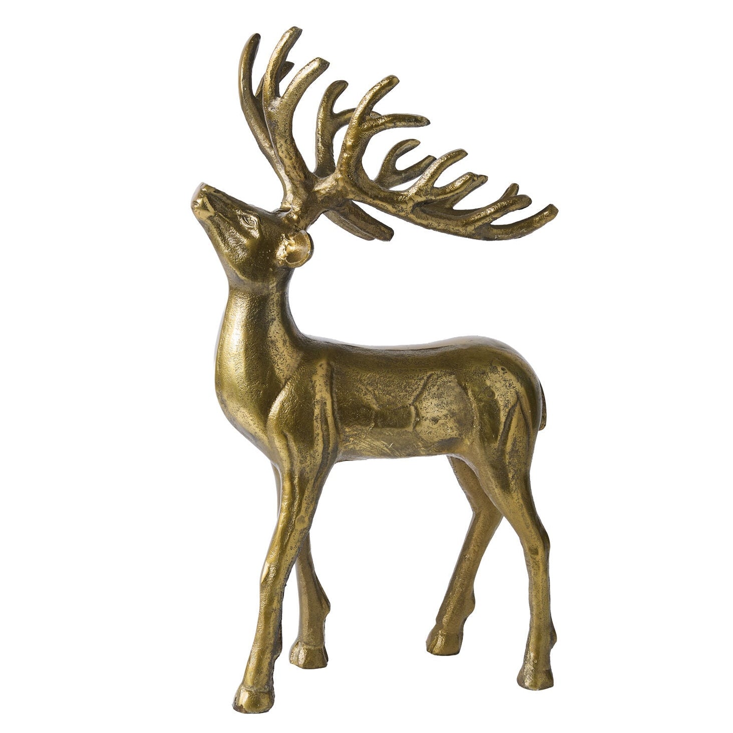 Winter Sleigh Deer Figurine