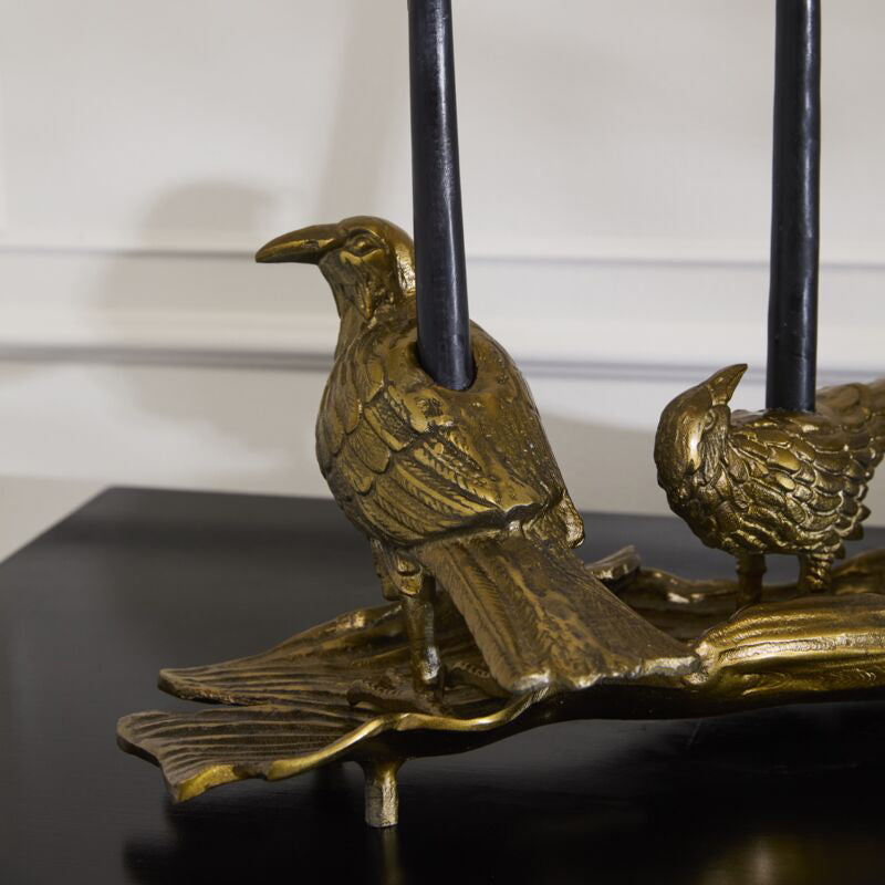 Three Ravens Candleholder