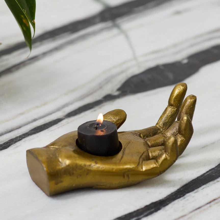 Open Hand Candleholder