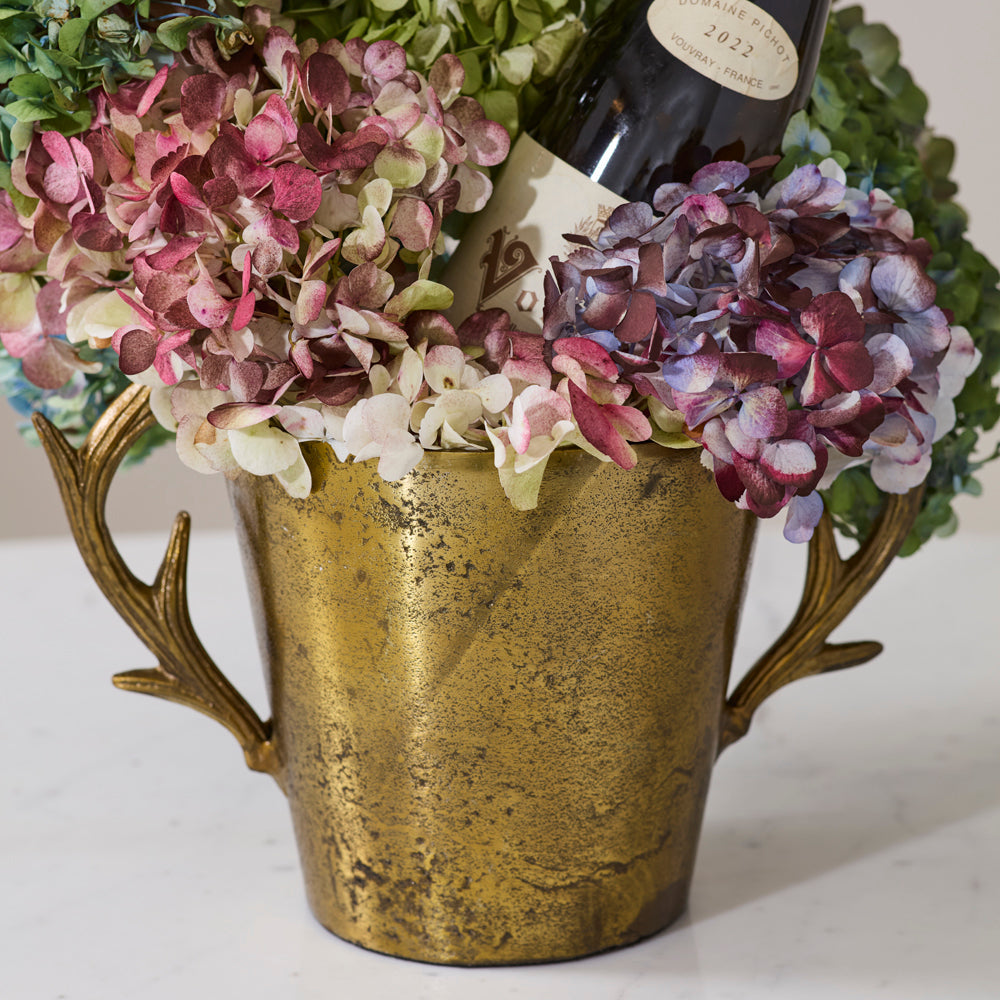 Antique Antler Ice Bucket