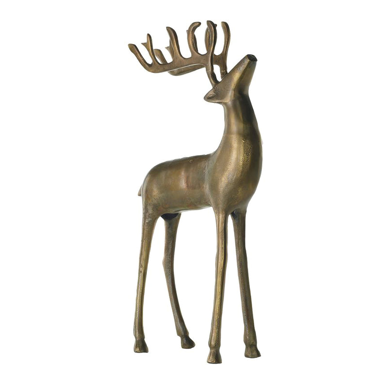 Aluminum Reindeer Statue – Paynes Gray