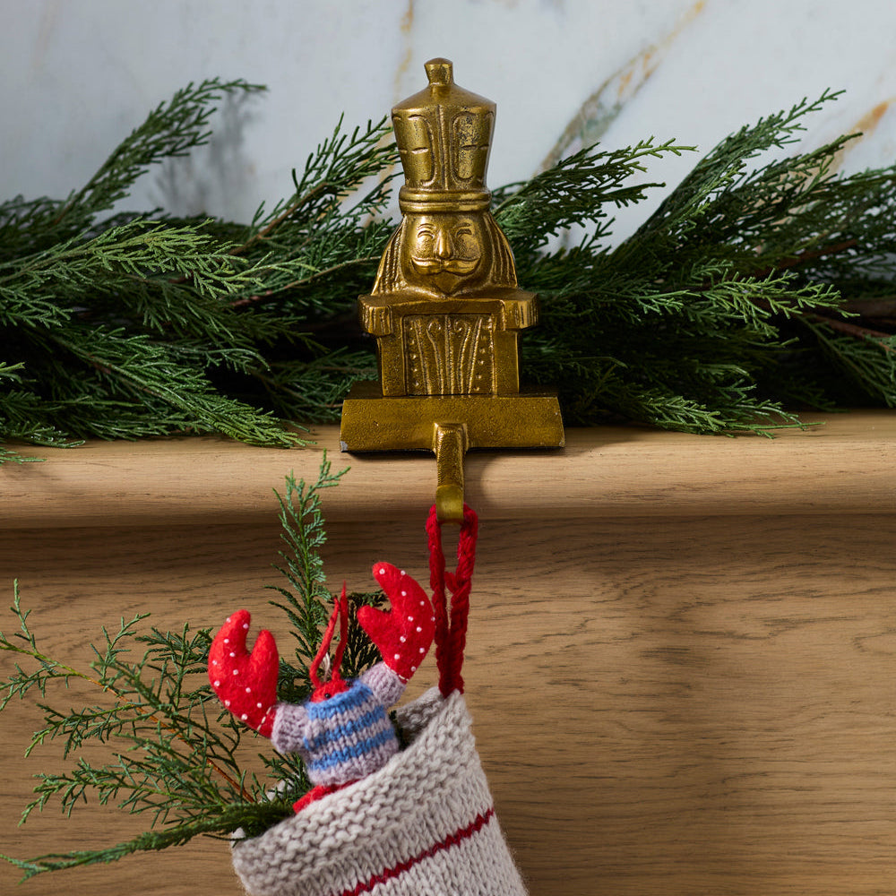 Vintage Nutcracker Stocking Holder