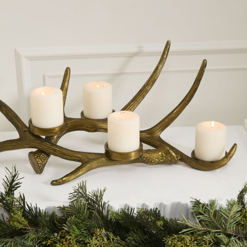 Andean Antler Candleholder